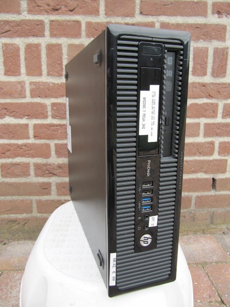 2x HP i3 en i5.8 Gb, SSD,desktop, prijs per stuk, Ophalen of Verzenden, Zo goed als nieuw