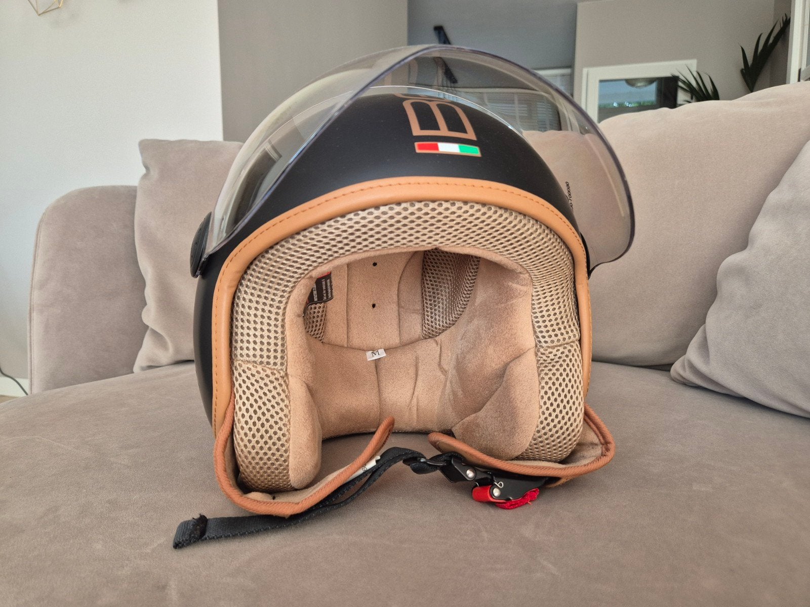 BEON Scooterhelm Mat Zwart - Maat M, Ophalen of Verzenden, Gebruikt, Medium, BEON
