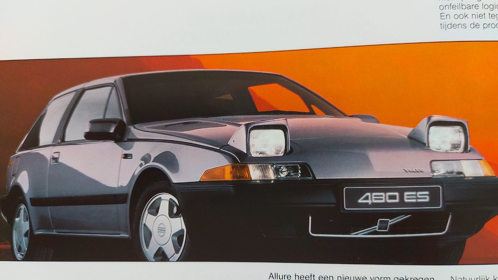1989 Volvo 480 ES & Turbo folder NL, Ophalen of Verzenden, Zo goed als nieuw, Volvo
