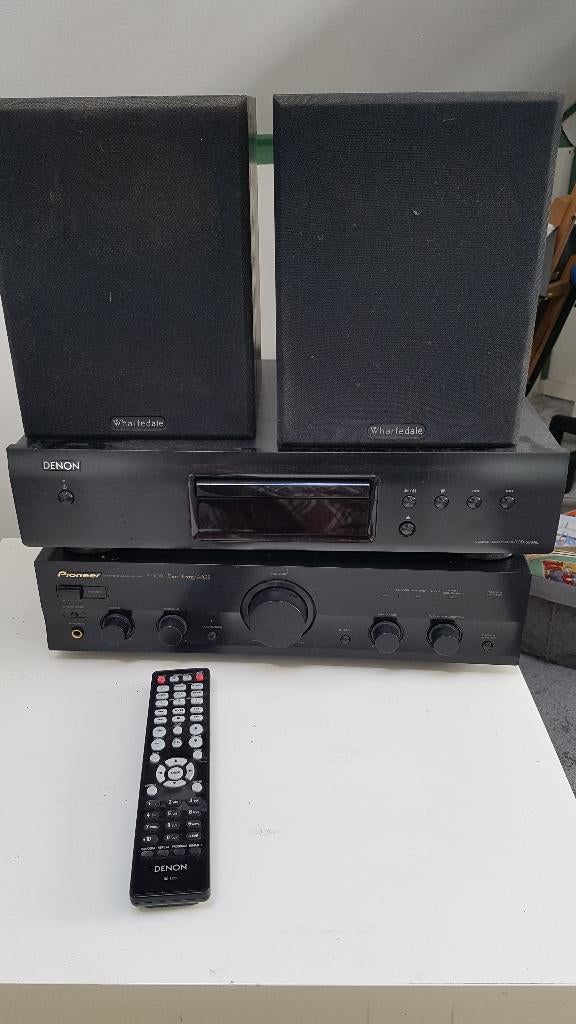 Stereo-set: CD-speler, versterker en 2 geluidsboxen, Ophalen, Denon, Losse componenten, Zo goed als nieuw
