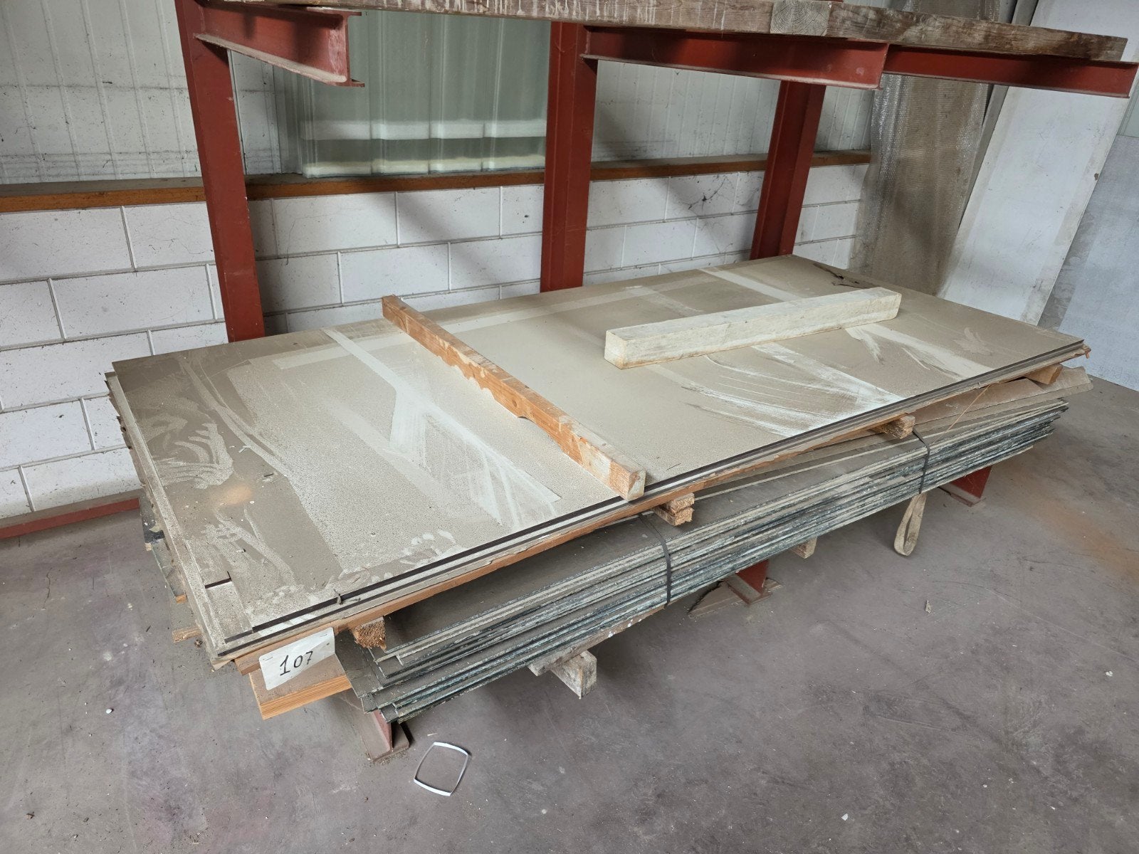 3 nieuwe witte Trespa platen 130x280 cm, 6mm dik, Doe-het-zelf en Verbouw, Ophalen