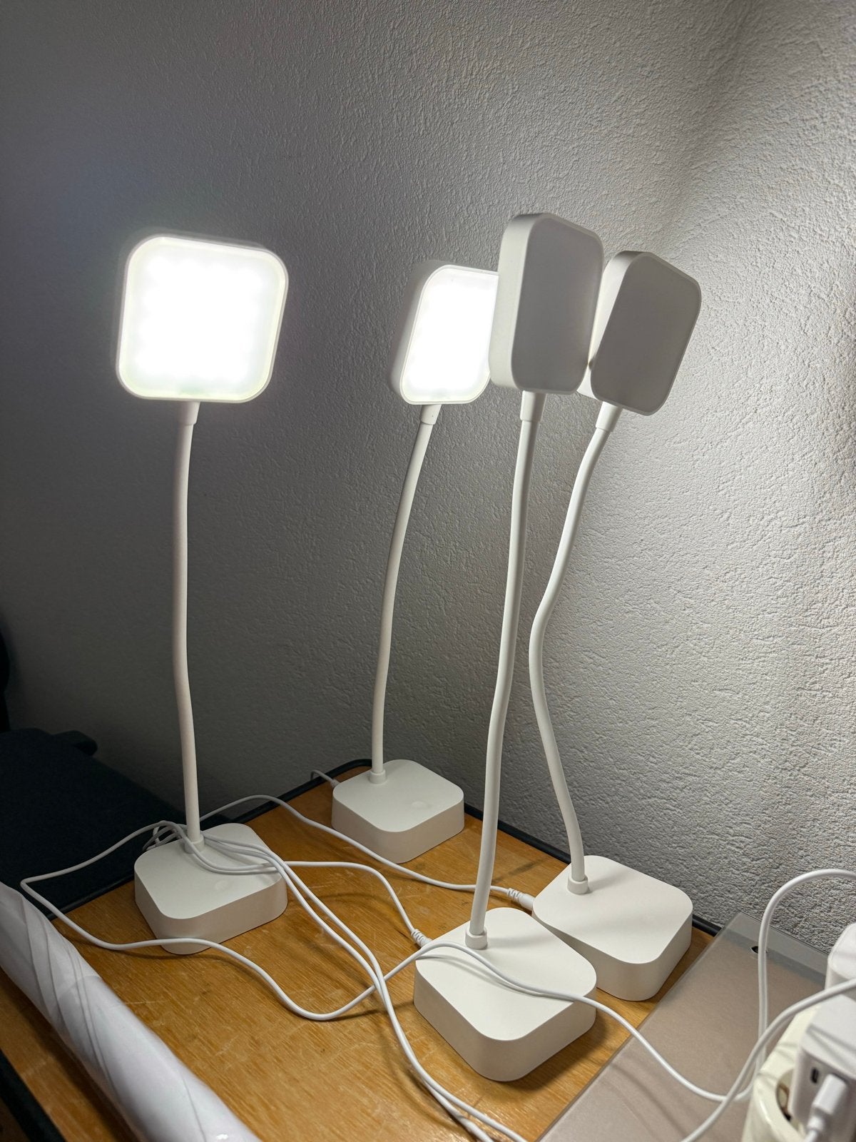 ProLight Bureaulampen - Set van 4 LED Werklichten, Ophalen, Overige merken, Wit, Bureaulamp
