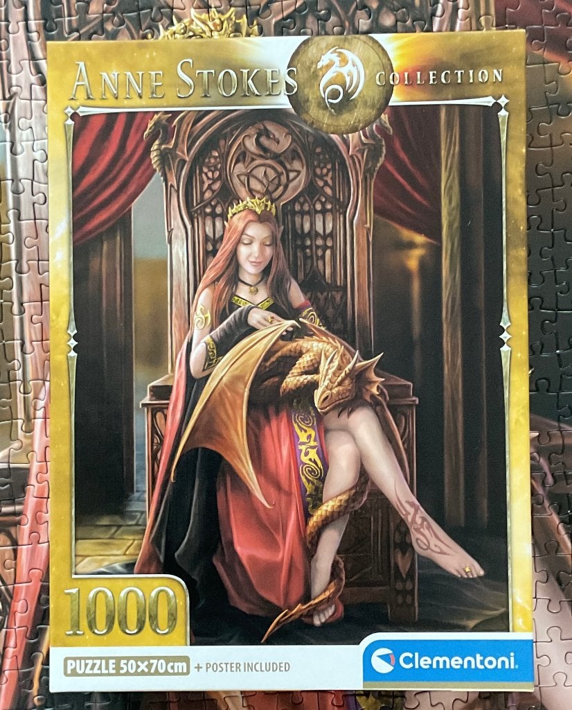 Puzzel Anne Stokes “Forever friends” 1000 stukjes, Ophalen of Verzenden, 500 t/m 1500 stukjes, Zo goed als nieuw, Legpuzzel