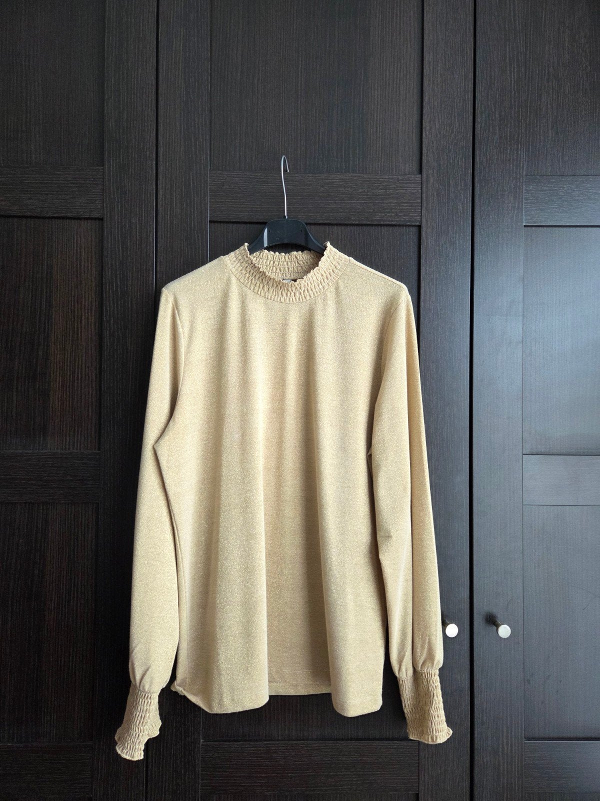 Summum top blouse goud beige L 40, Kleding | Dames, Maat 38/40 (M), Summum, Ophalen of Verzenden, Zo goed als nieuw