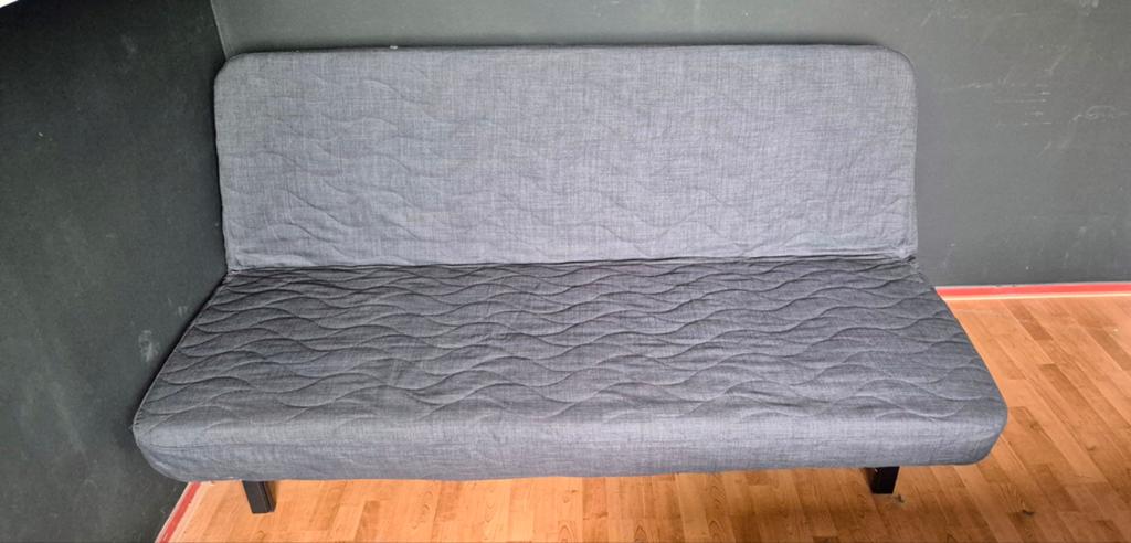 IKEA NYHAMN slaapbank - Grijs, 2-persoons, Ophalen, Gebruikt, Tweepersoons, 140 cm