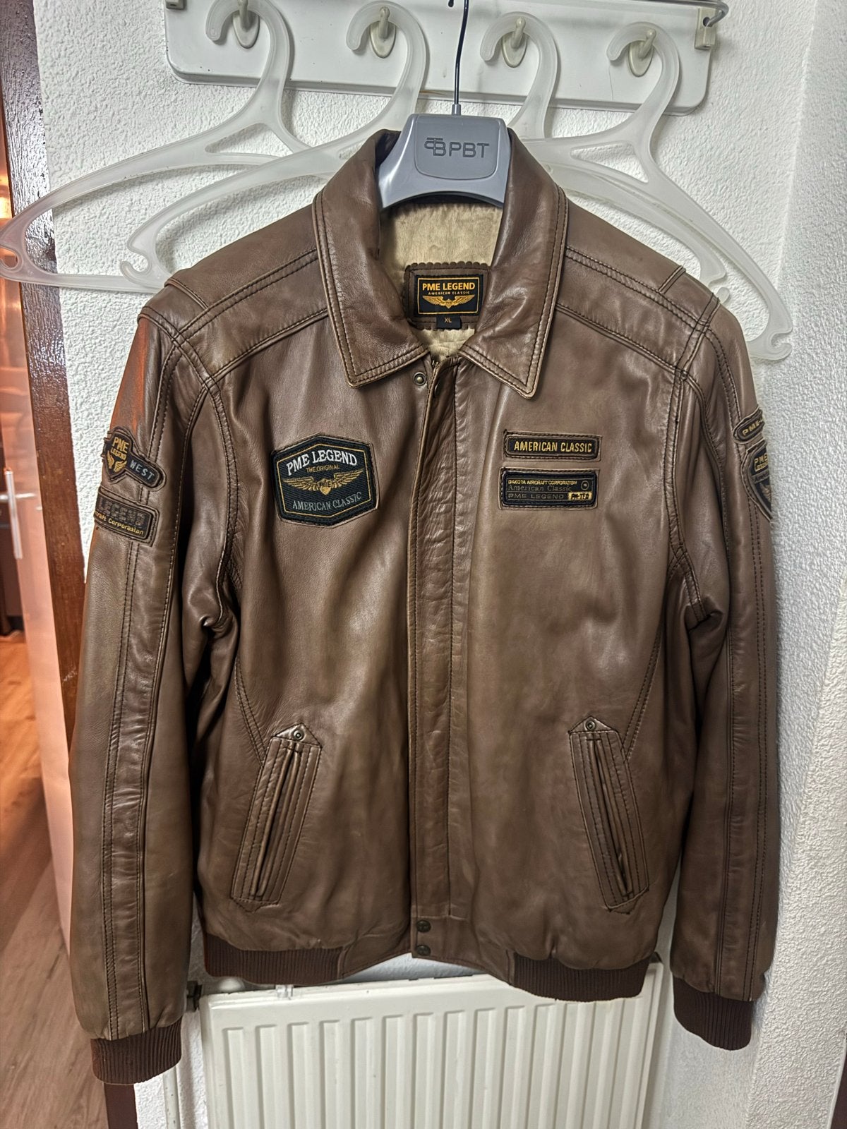 PME Legend Leren Jas - American Classic - Maat XL, Ophalen of Verzenden, Zo goed als nieuw, Maat 56/58 (XL), Bruin