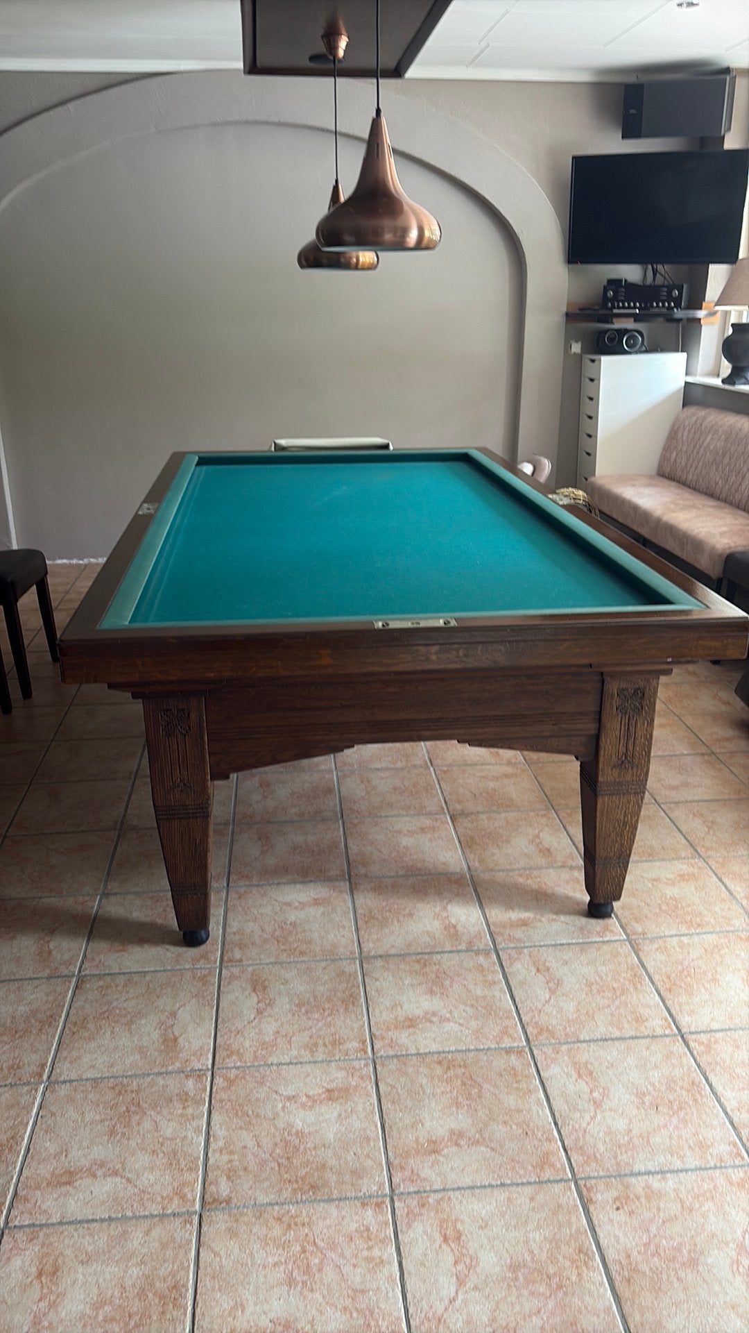 Biljarttafel Wilhelmina t.e.a.b, Sport en Fitness, Biljarten en Poolen, Ophalen, Gebruikt, Biljarttafel