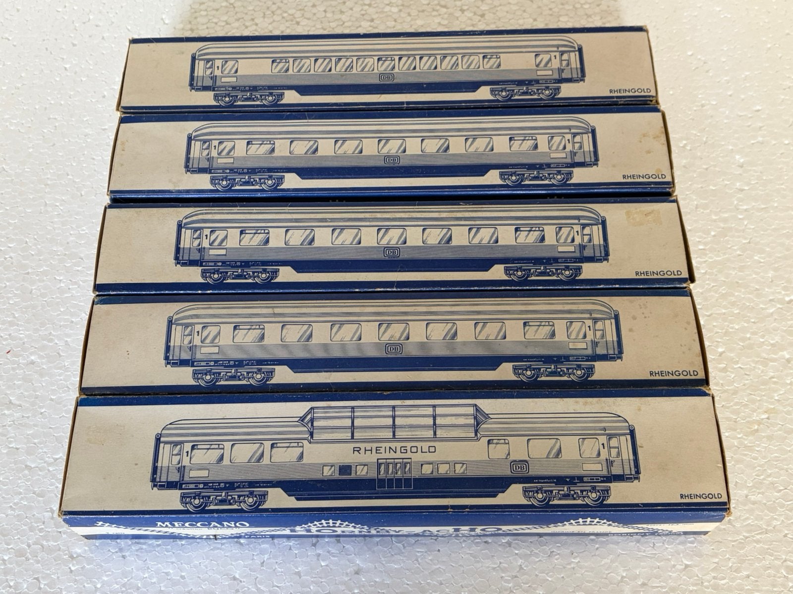 Hornby-Acho en Fleischmann Rheingoldset, Fleischmann, Ophalen of Verzenden, Zo goed als nieuw, Gelijkstroom