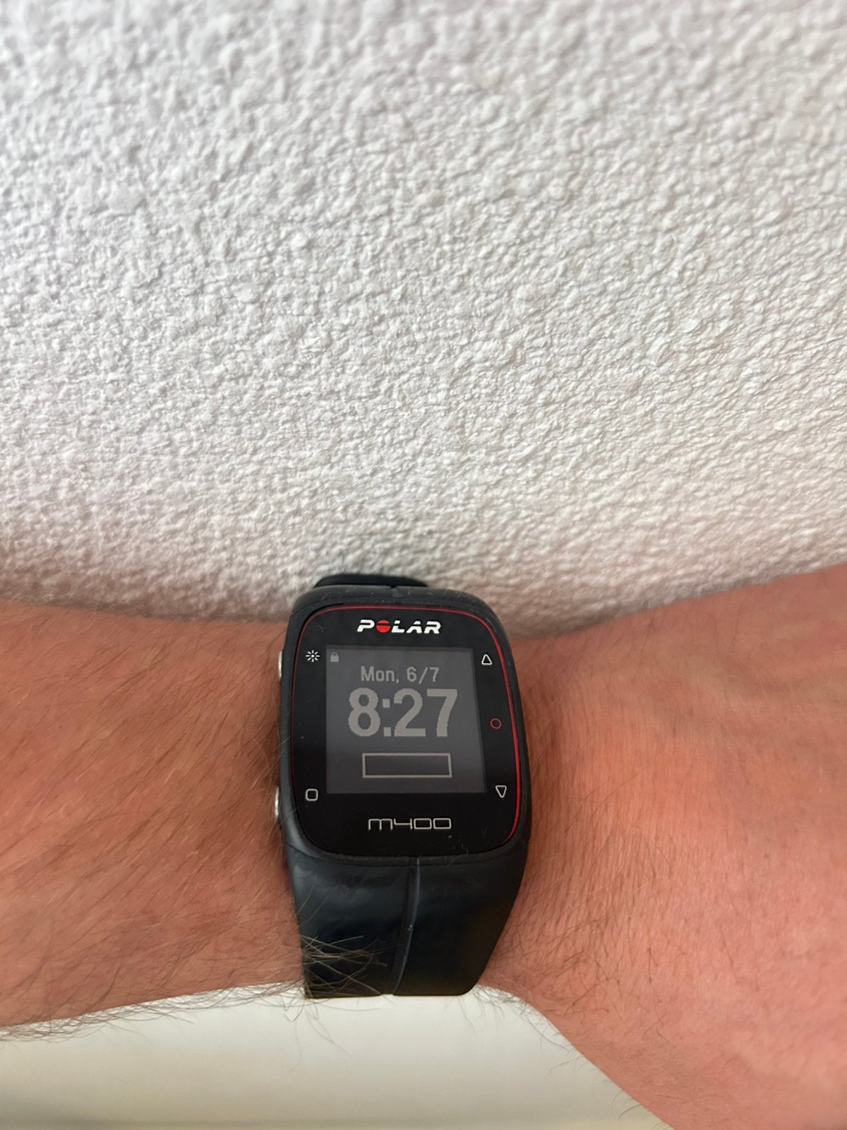 Polar M400 GPS sporthorloge - Zwart, Zwart, Ophalen of Verzenden, Waterdicht, Afstand