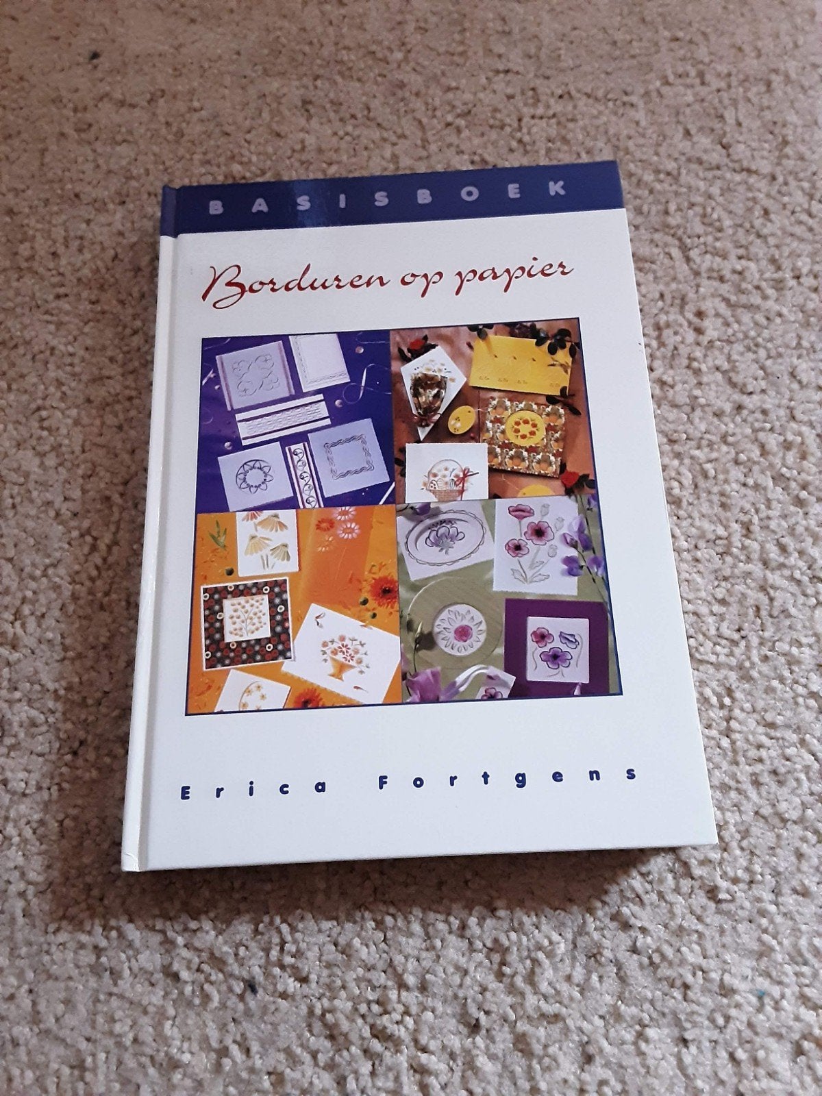 Basisboek Borduren op Papier - Erica Fortgens, Ophalen of Verzenden, Gelezen, Borduren en Naaien, Erica Fortgens