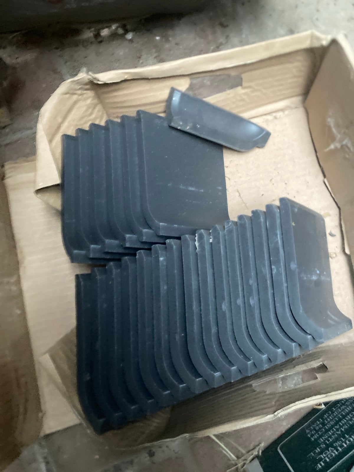 Nieuwe zwarte  plint tegels- PAG DE 10 NOIR LA80 40CX, Ophalen of Verzenden, Nieuw