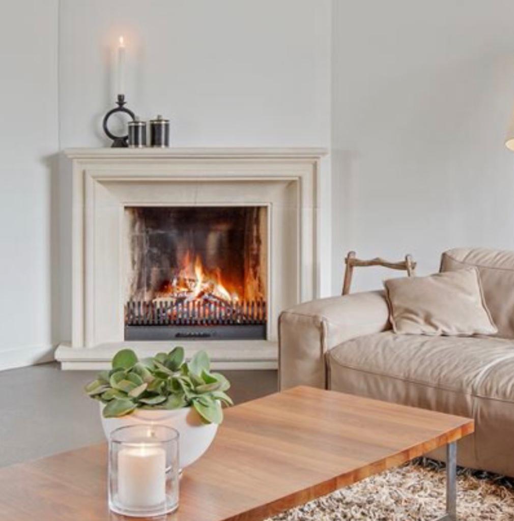 Schouw voor haard, Huis en Inrichting, Haarden, Ophalen, Gebruikt, Vrijstaande haard, Houthaard