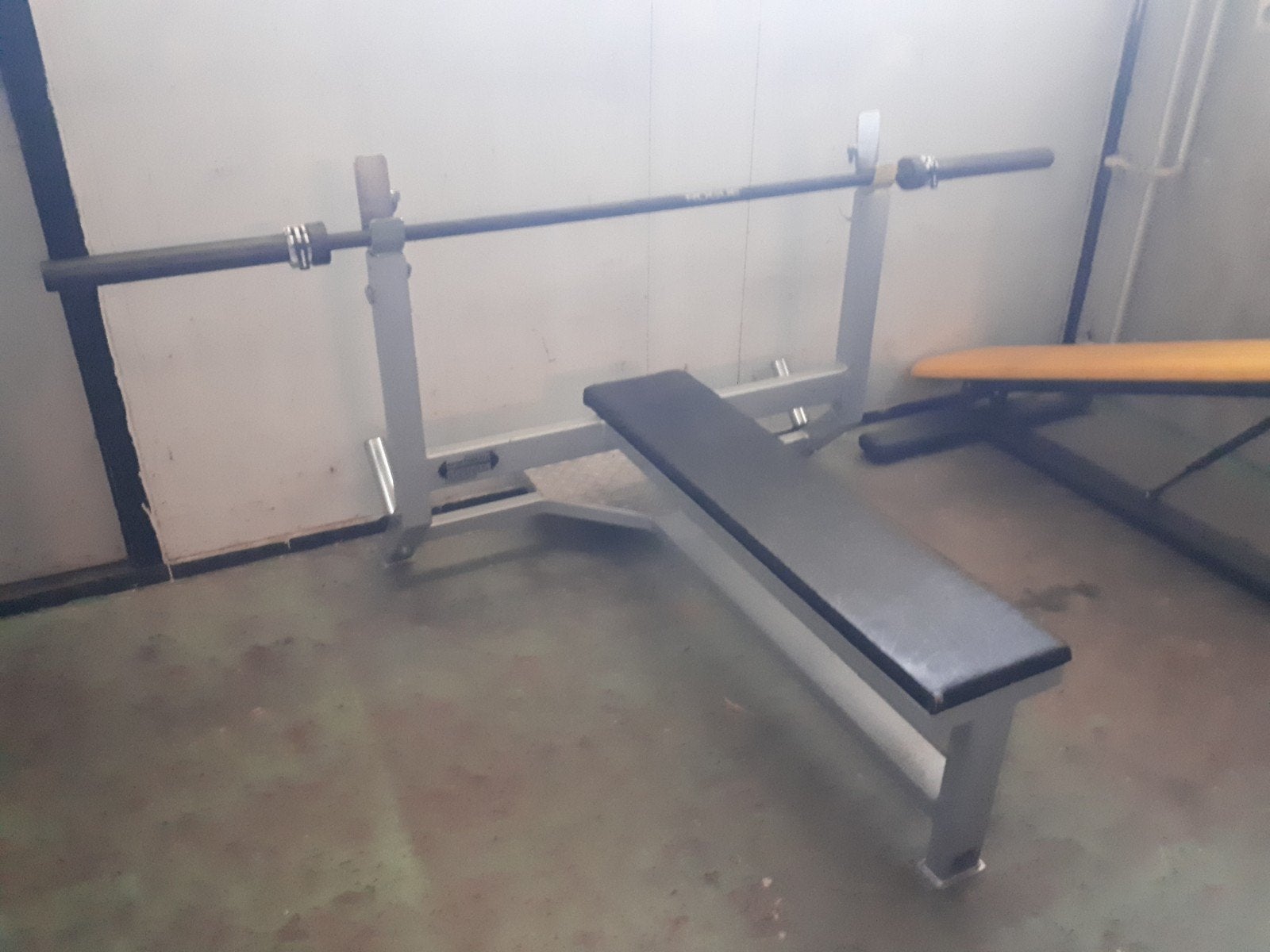 halterbank drukbank, Sport en Fitness, Ophalen, Krachtstation, Zo goed als nieuw, Metaal