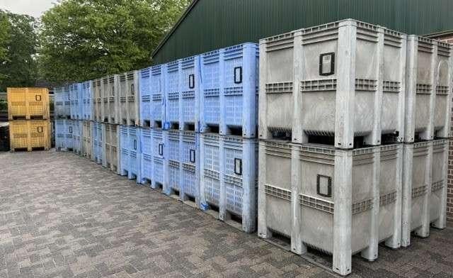 Jumbo XL Palletbox 1400L Kunststof Stapelbak, Niet ingevuld, Gebruikt, 100 cm of meer, 60 cm of meer