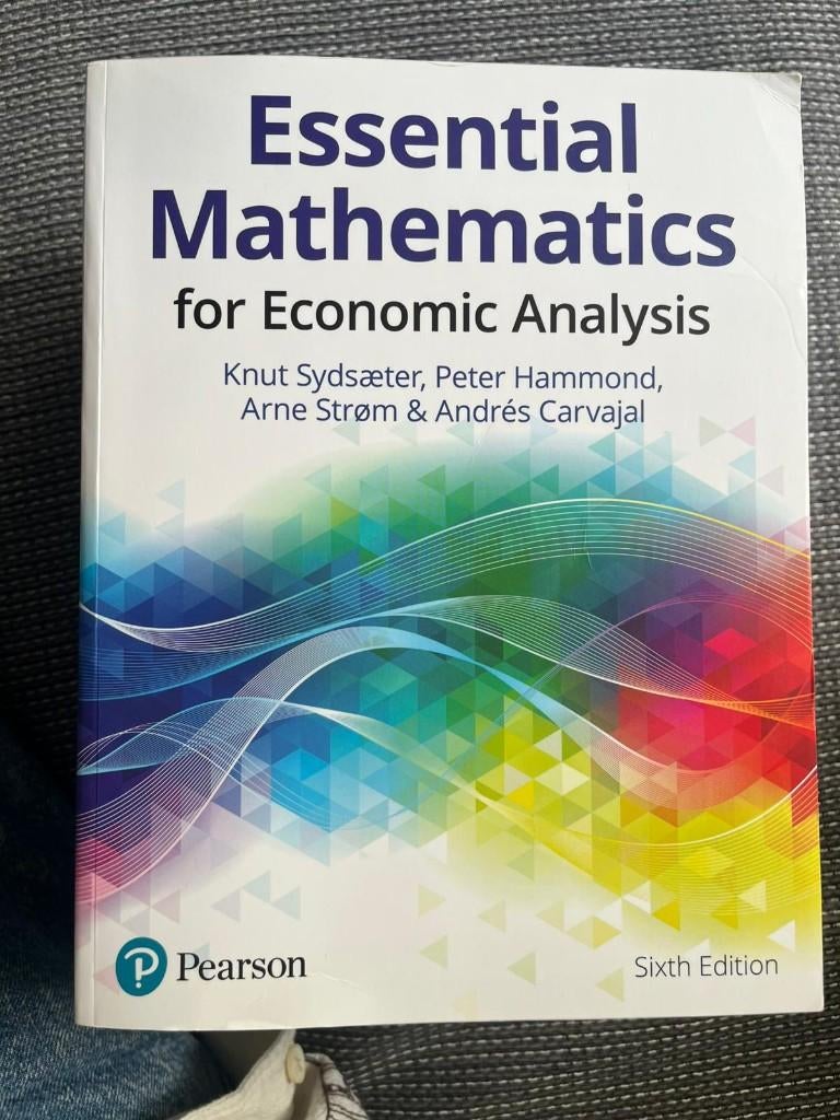 Essential mathematics For Economics Analysis, Ophalen, Beta, Zo goed als nieuw, WO