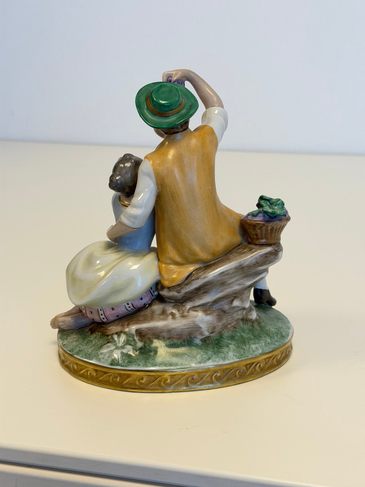 Gerold Porzellan Bavaria beeld romantisch Handgeschilderd, Ophalen of Verzenden, Handgemaakt, Beeld