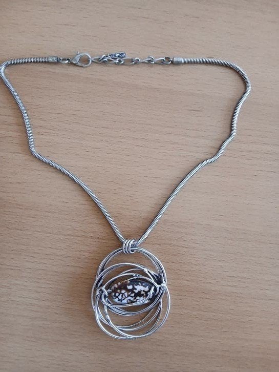 Set van 2 kettingen, Sieraden, Tassen en Uiterlijk, Kettingen, Ophalen, Overige materialen, Gebruikt, Met edelsteen