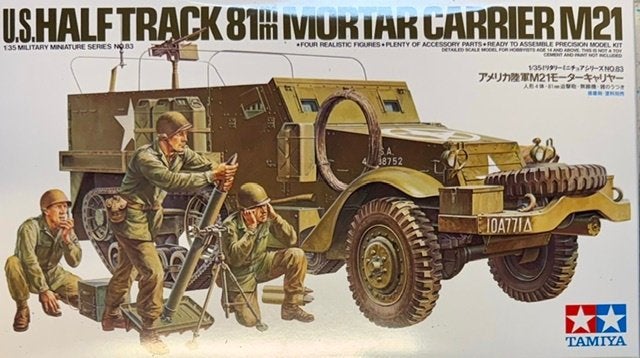Coelianmodels, Tamiya 35083, M21 Mortar, 1/35, € 36,99, Tank, 1:32 tot 1:50, Nieuw, Ophalen of Verzenden
