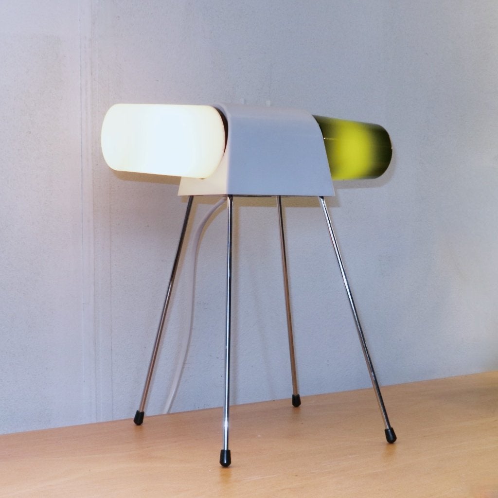 tafellamp doka lamp PDF 040 Philips incl pootjes 60s, Gebruikt, Vintage, -, Meerkleurig