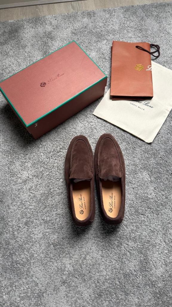 NIEUWE prachtige Loro Piana schoenen maat 46  bruin, Loafers, Bruin, Nieuw, Ophalen of Verzenden
