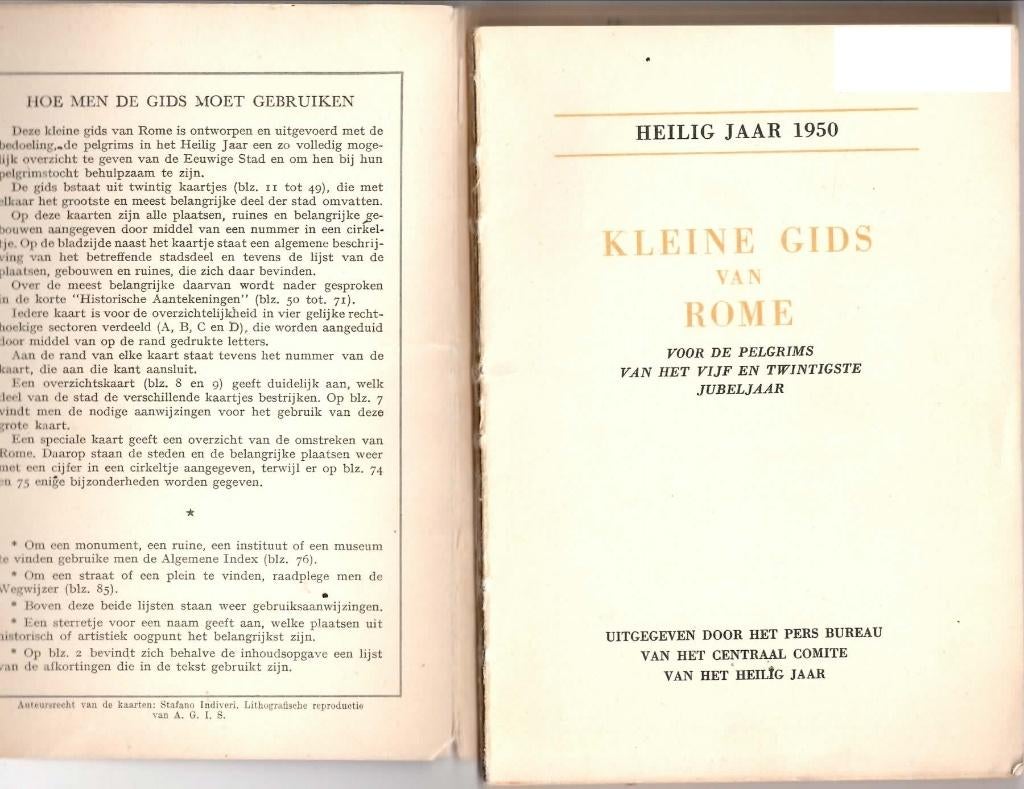 Kleine Gids van Rome voor de pelgrims van het 25e jj, Ophalen of Verzenden, Gebruikt, Boek, Christendom | Katholiek