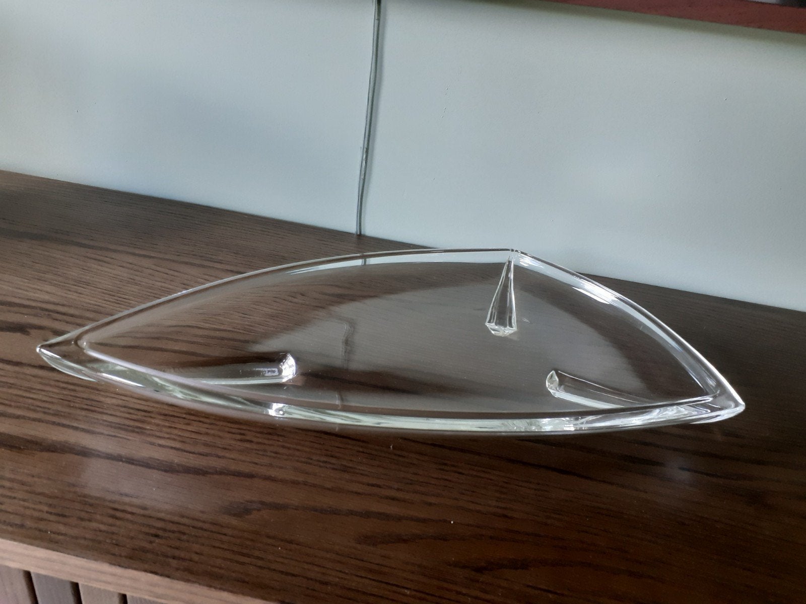 Leonardo glaswerk mooie fruitschaal/schaal 40x20cm, Ophalen of Verzenden, Rond, Glas