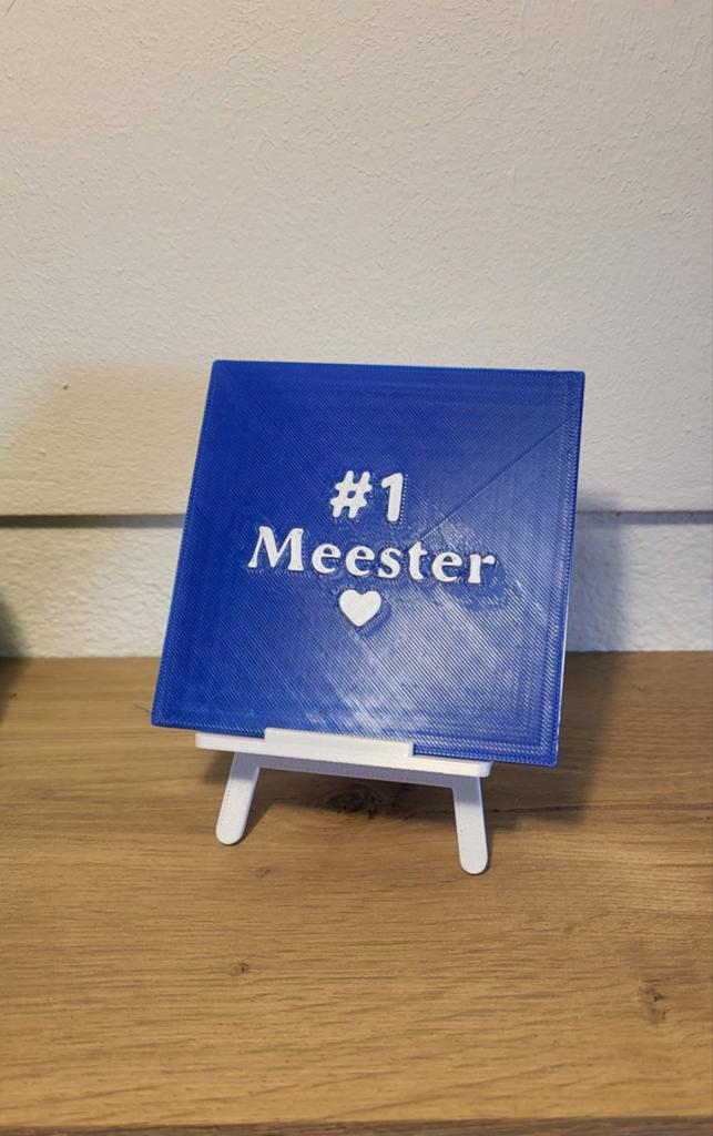 Spreuk tegeltje kado cadeautje juf juffendag meester, Ophalen of Verzenden, Nieuw