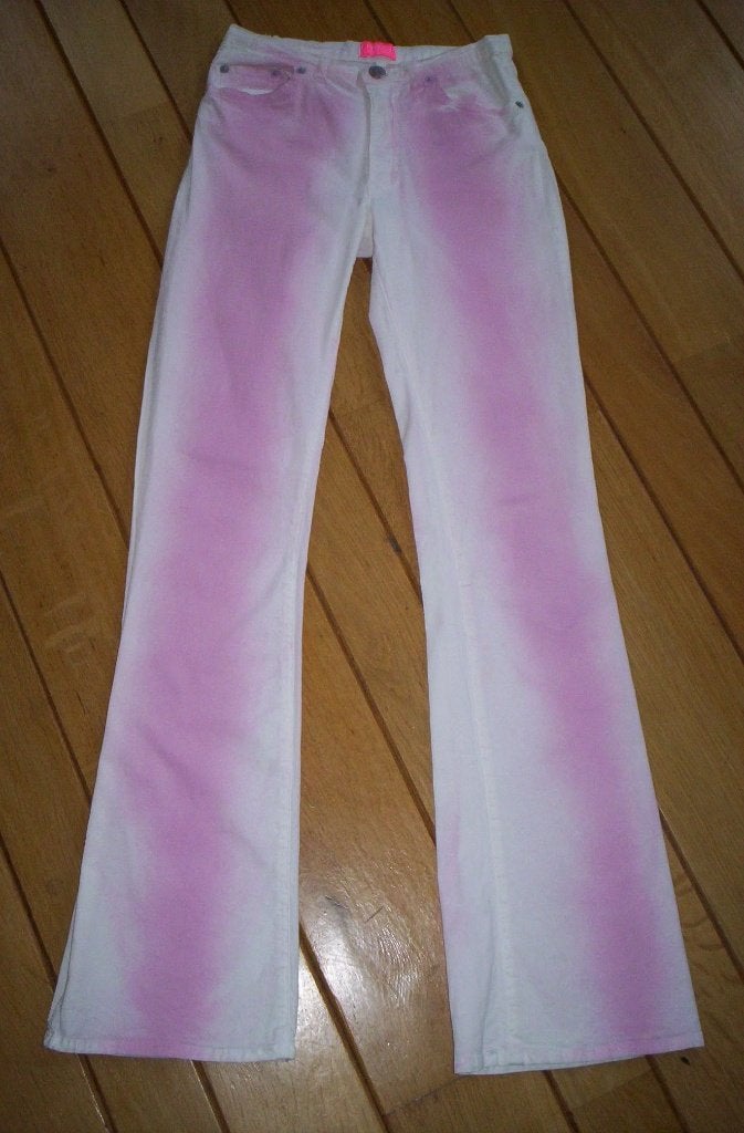 FIORUCCI broek wit roze maat 152, Kinderen en Baby's, Kinderkleding | Maat 152, Ophalen of Verzenden, Zo goed als nieuw, Meisje