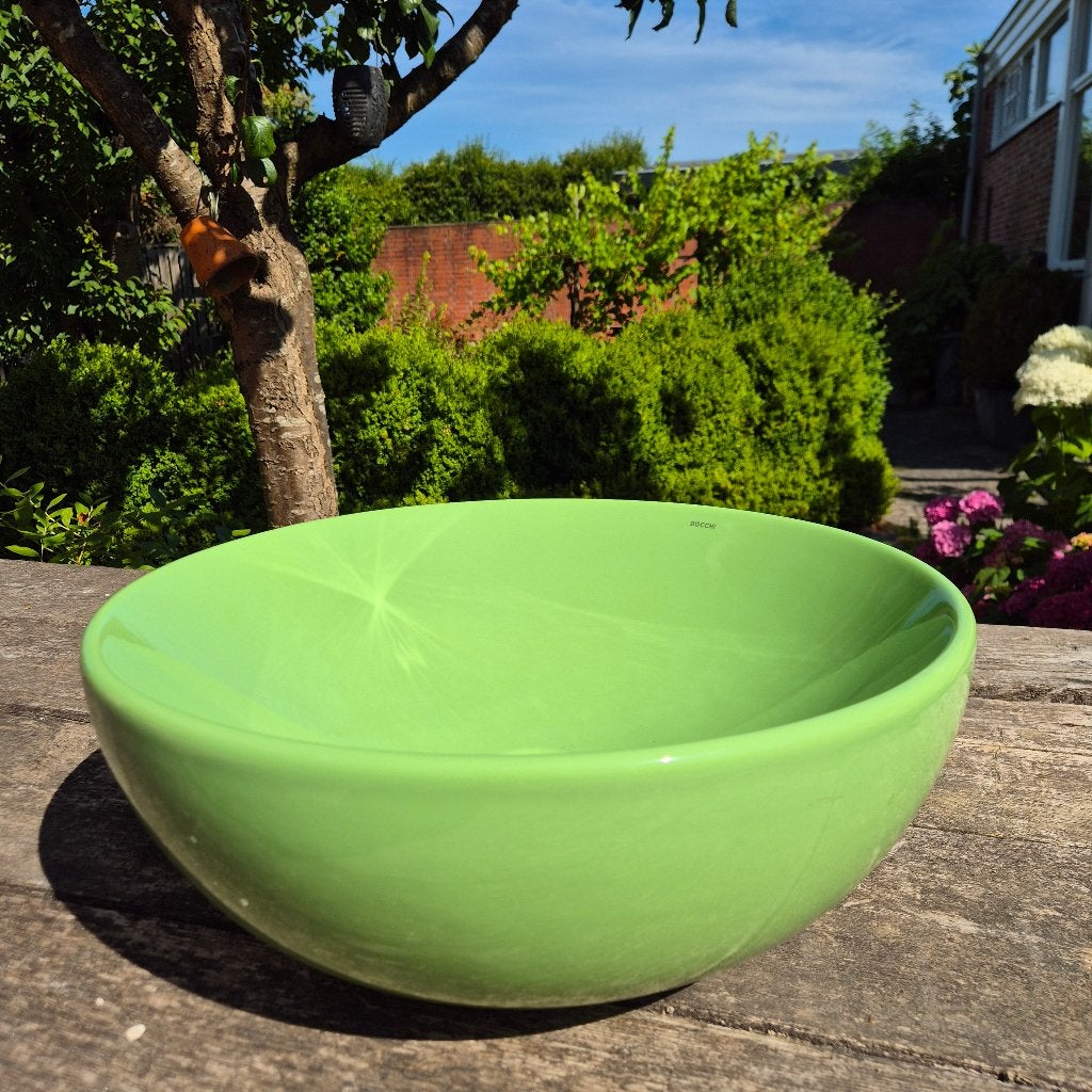 Appelgroene waskom om op werkblad te plaatsen Bocchi 45 cm, Ophalen, Nieuw, Groen