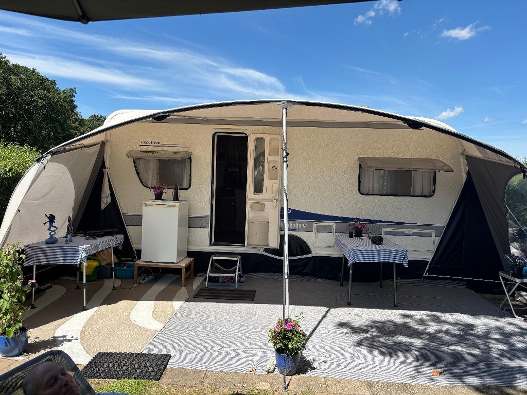 Te koop Hobby Excellent 540 UL bouwjaar 2009, Caravans en Kamperen, Caravans, 2 aparte bedden, Schokbreker, Rondzit, Hobby