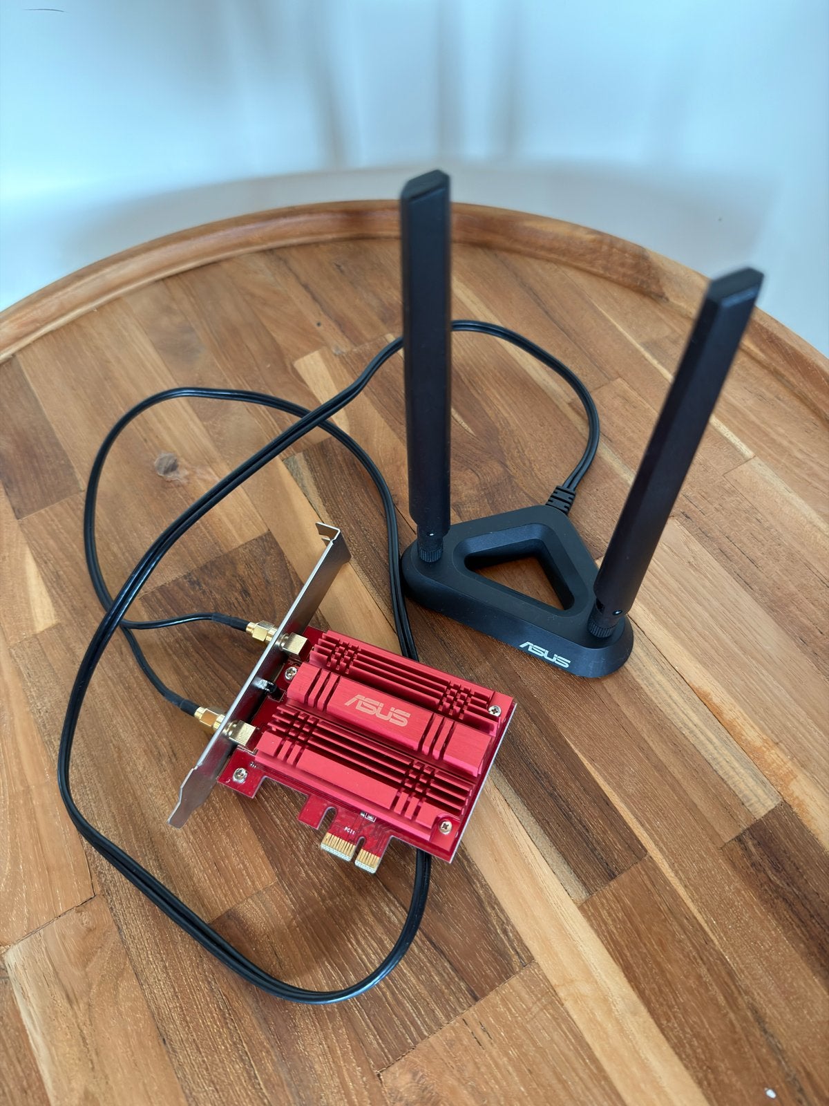 ASUS PCE-AC56 Dual-Band Wireless AC1300 PCIe Adapter, Computers en Software, Ophalen of Verzenden, Gebruikt, Intern