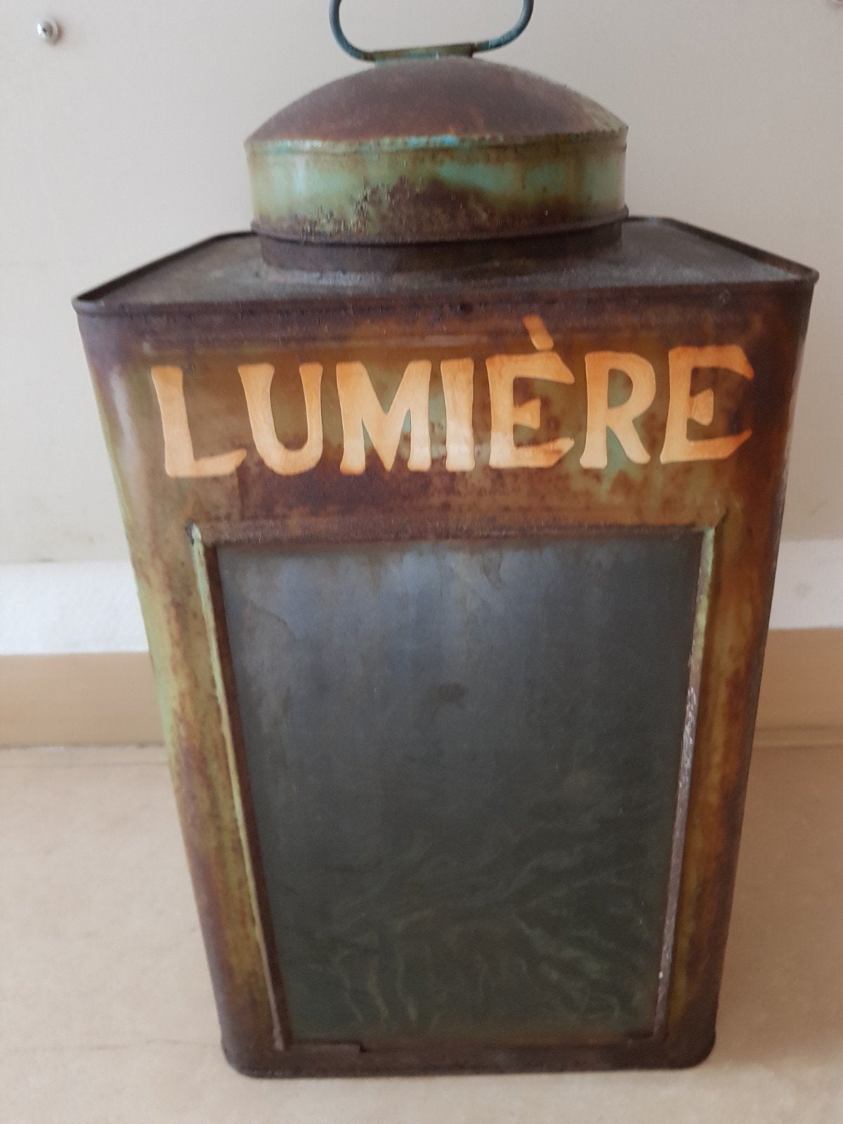 Vintage 'Lumière' lantaarn - Rustieke decoratie, Ophalen