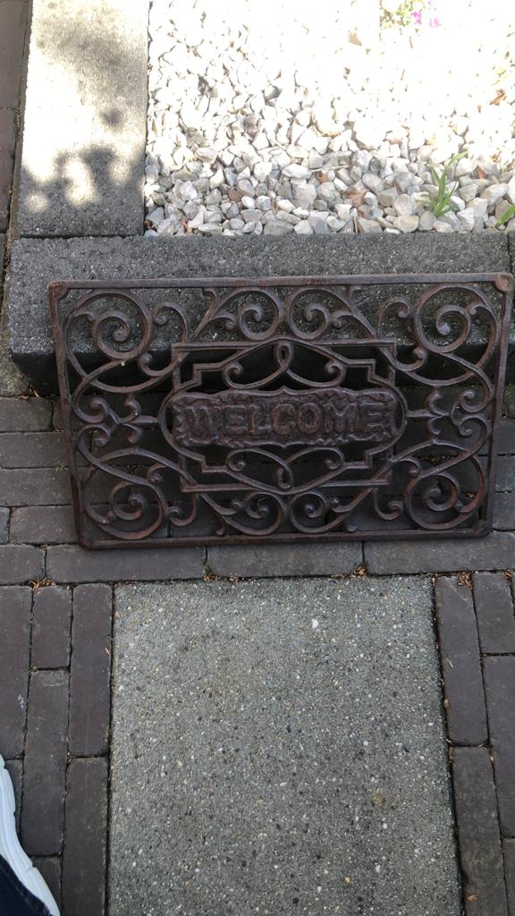 Ijzeren deurmat, Tuin en Terras, Deurmatten, Ophalen, Gietijzer