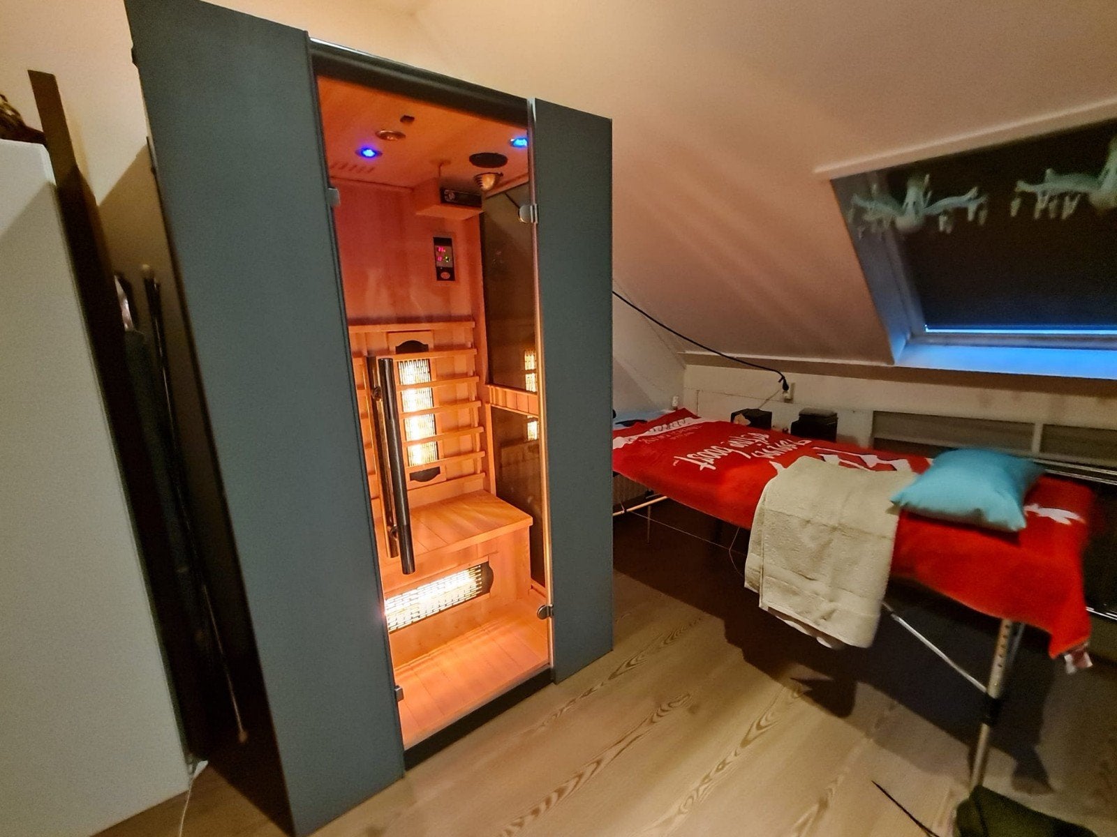 Infraroodcabine 2 personen, Ophalen, Complete sauna