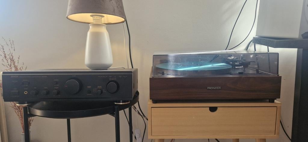 Pioneer PL-12D-II record player + Denon PMA 655R phono ampli, Audio, Tv en Foto, Platenspelers, Ophalen, Pioneer