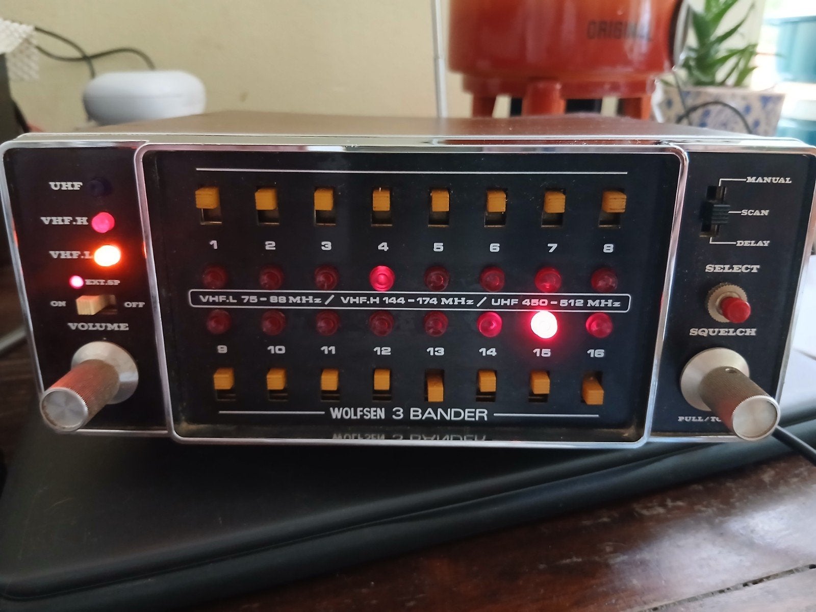 Wolfsen 3 bander uhf vhf ontvanger  scanner, Ophalen of Verzenden, Ontvanger