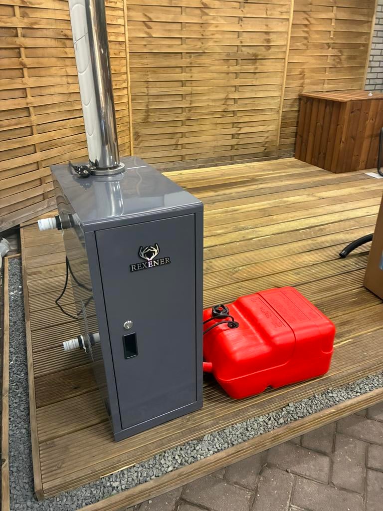 Rexener bio diesel kachel - 6 mnd oud -zwembad-hottub