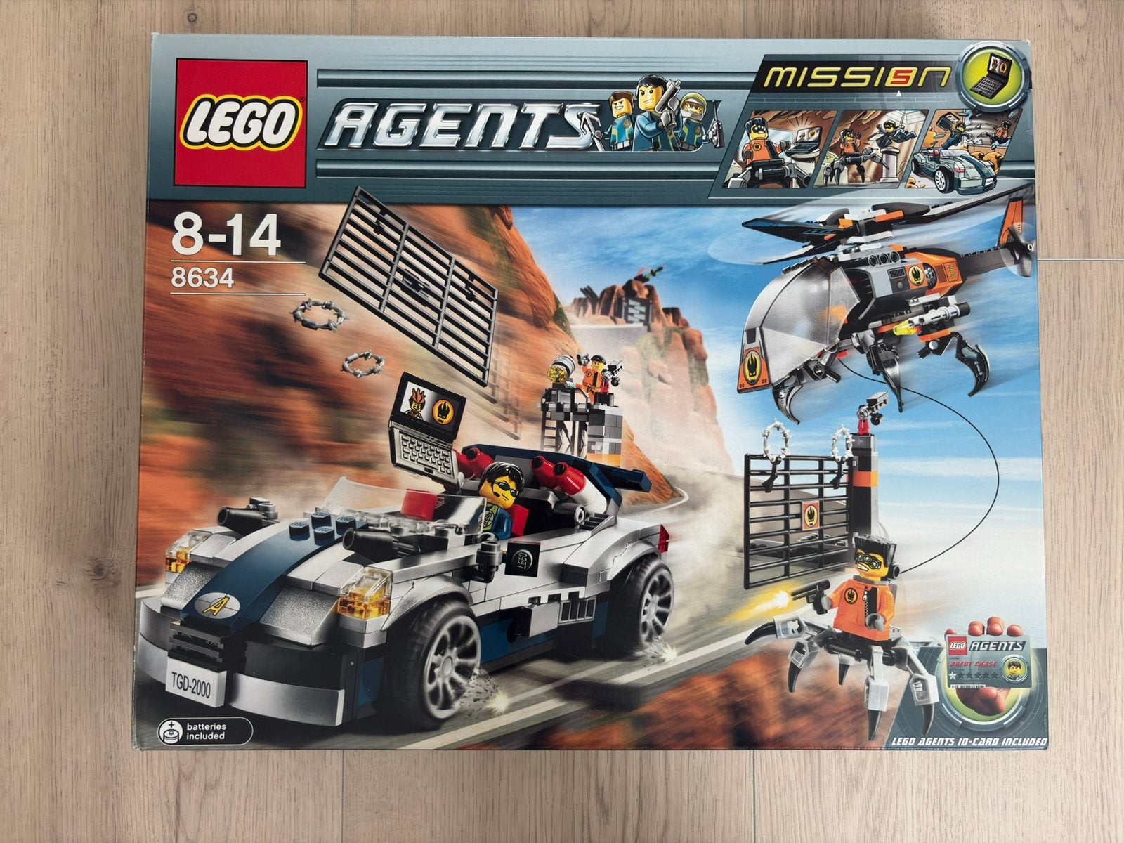 Lego agents 8634 Turbocar Chase nieuw/sealed, Overige thema's, Lego, Nieuw, Ophalen of Verzenden