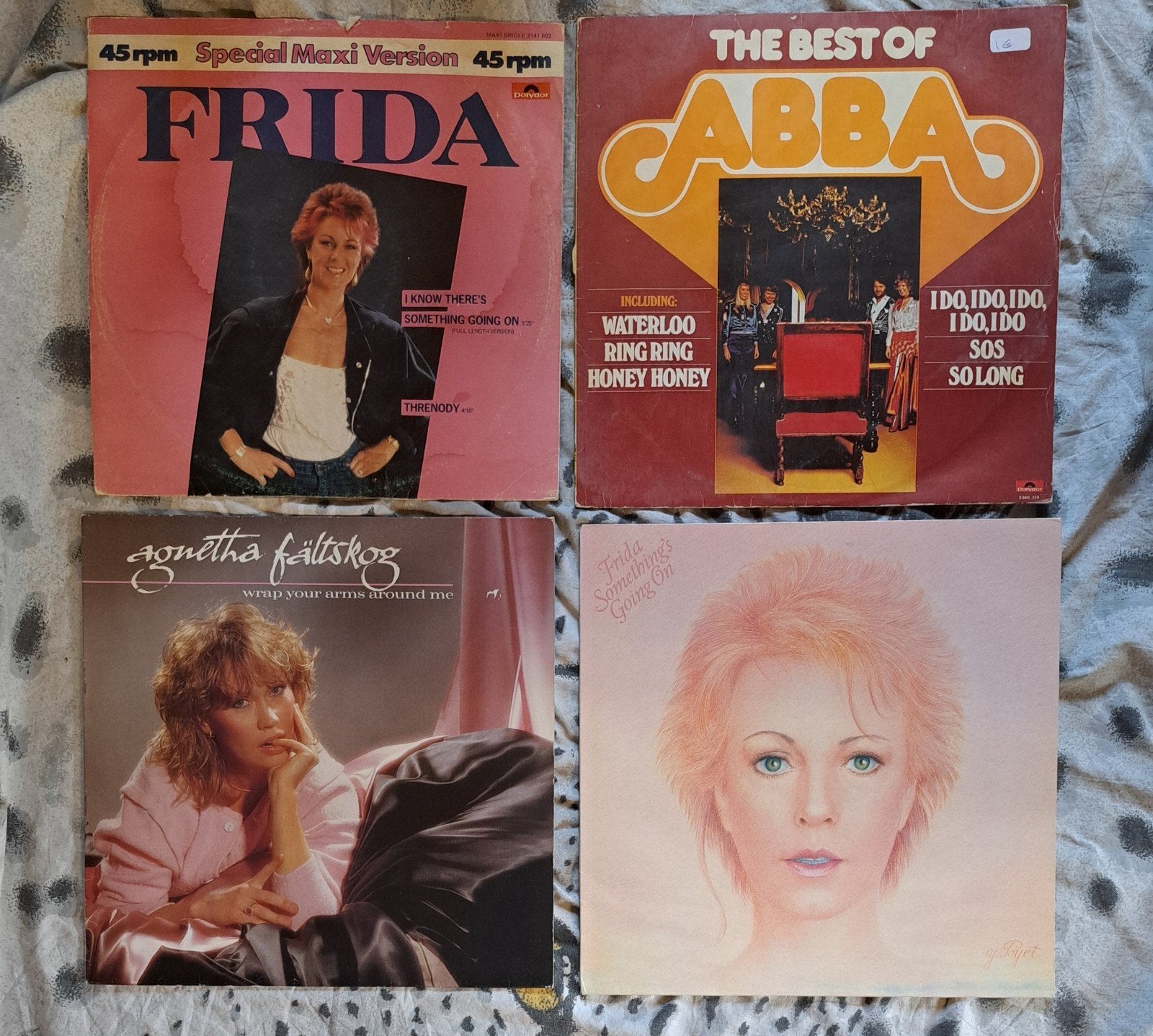 ABBA & Frida & Agnetha Fältskog Vinyl Collectie (4 stuks), Cd's en Dvd's, Vinyl | Pop, Ophalen of Verzenden, 1980 - 1989, Gebruikt