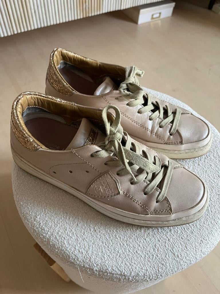 PHILIPPE MODEL sneakers beige/oud rose maat 39, Ophalen of Verzenden, Sneakers of Gympen, Roze, Gedragen
