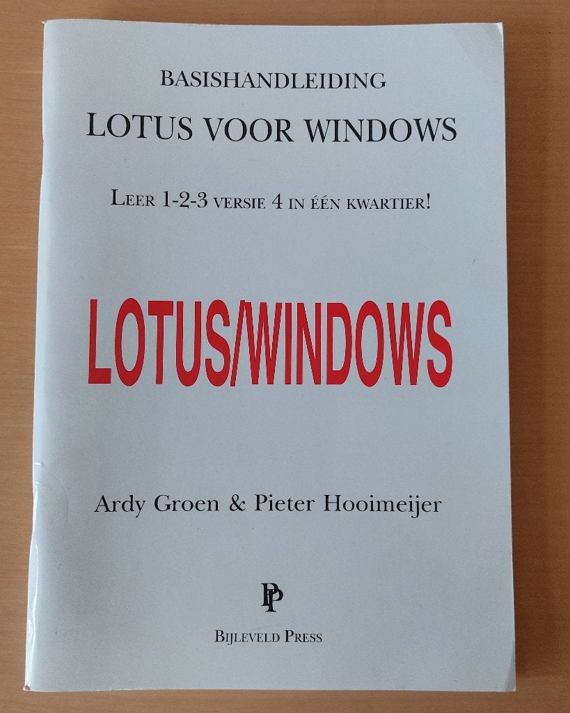 Basishandleiding Lotus voor Windows - Leer in één kwartier!, Ophalen of Verzenden, Alpha, Gelezen