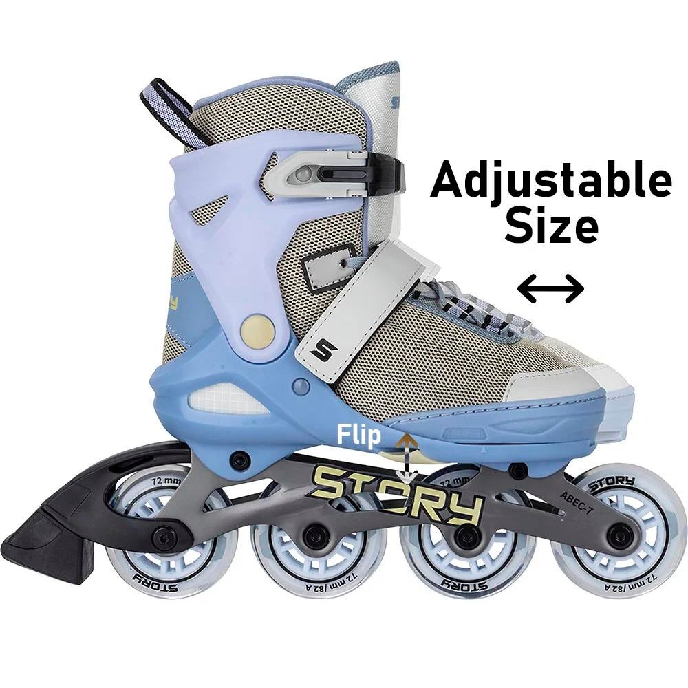 Verstelbare Story Inline Skates - maat 35-38, Overige merken, Verstelbaar, Ophalen of Verzenden, Zo goed als nieuw