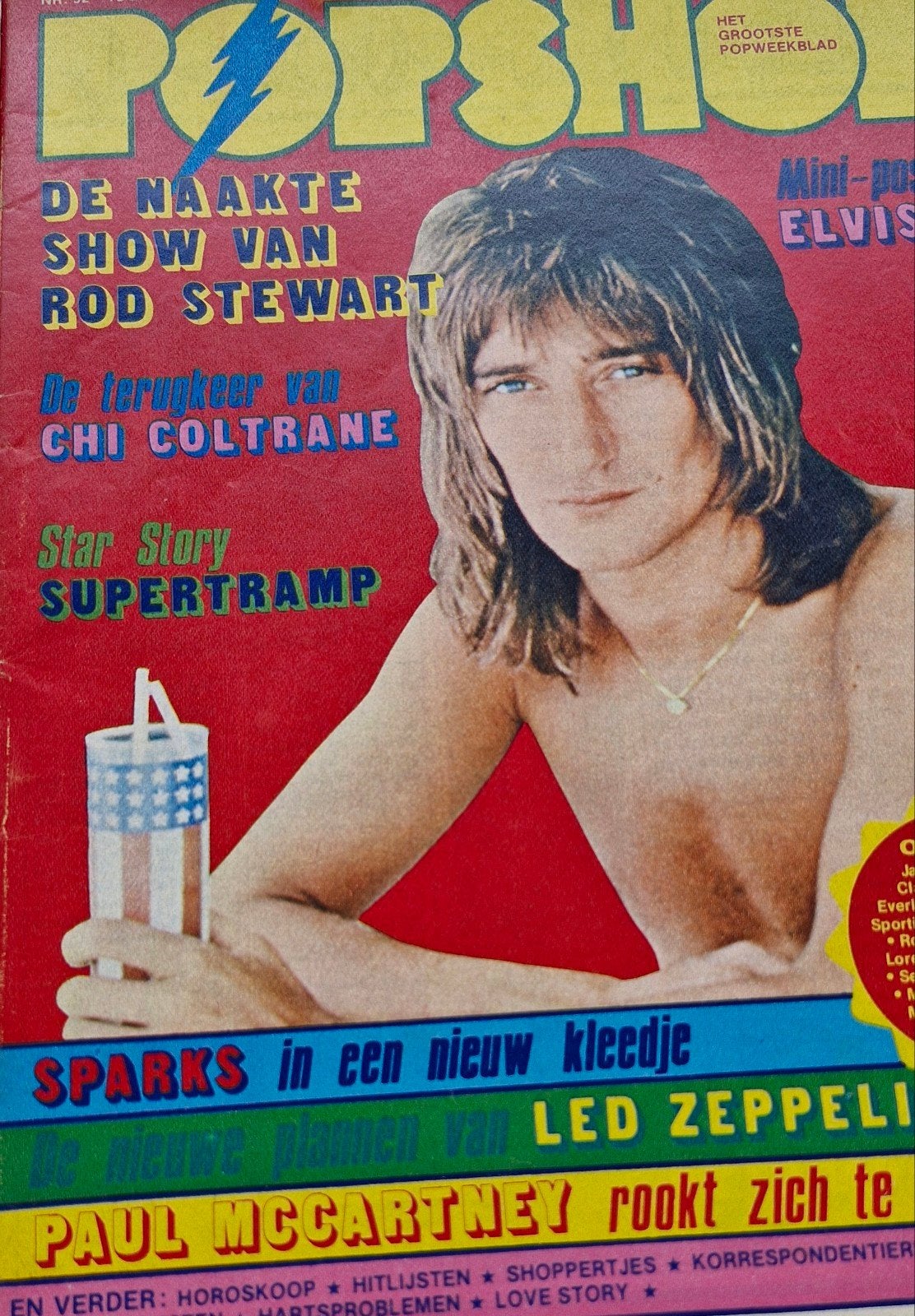popshop 1977 - Rod Stewart, Blondie, abba-sparks-elvis, Ophalen of Verzenden, Gelezen, Muziek, Film of Tv