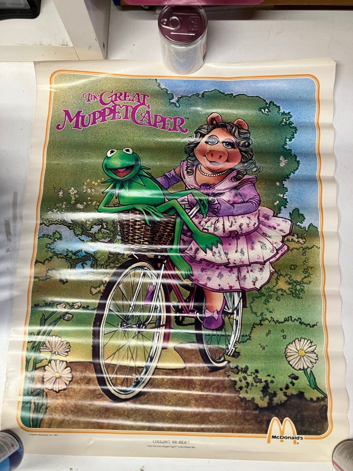 Vintage McDonald's The Great Muppet Caper Poster, Ophalen, Gebruikt, Film, Poster