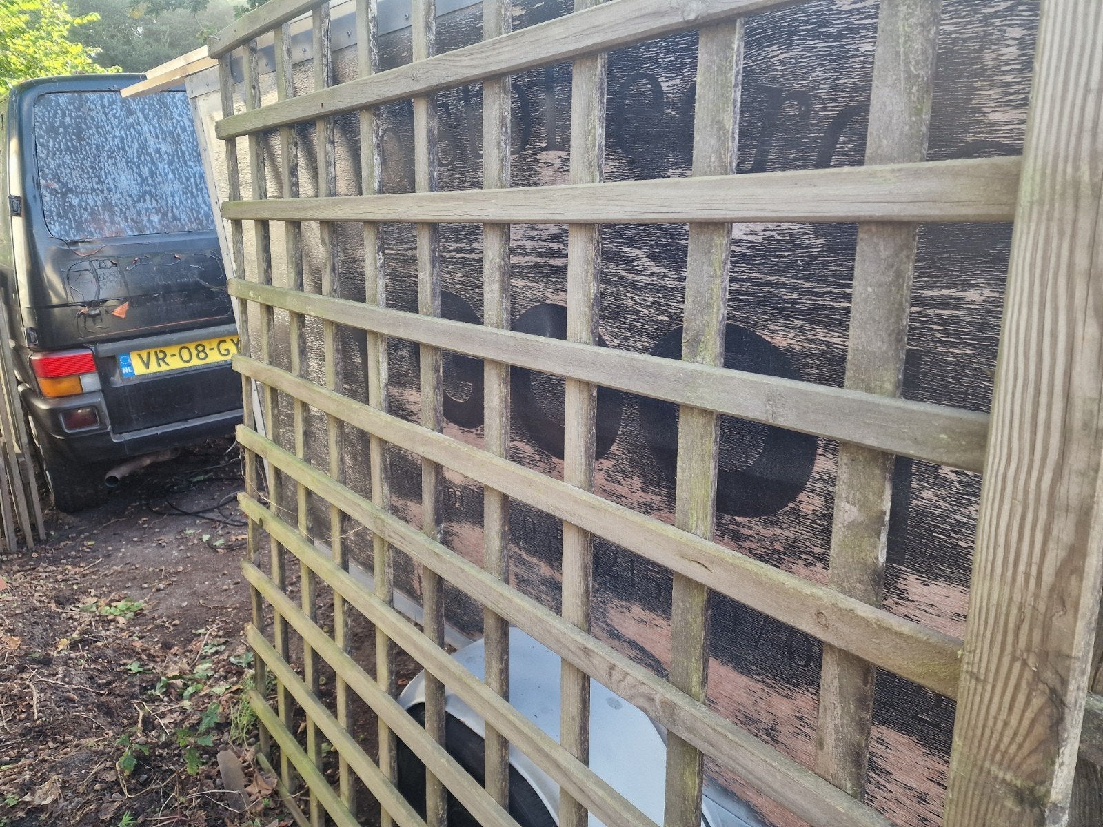 1x Trellis Schutting 2x2m gebruikt, Tuin en Terras, Gebruikt, Ophalen of Verzenden, Nb, Nb