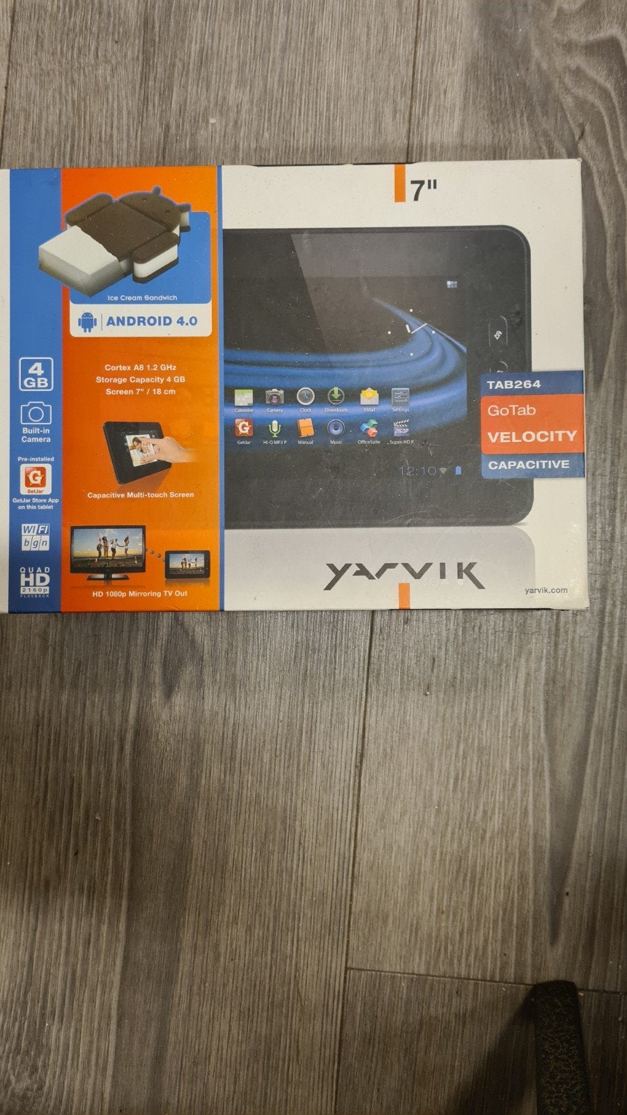 Yarvik GoTab Velocity TAB264 - Retro Android 4.0 Tablet, Computers en Software, Ophalen of Verzenden, Nieuw