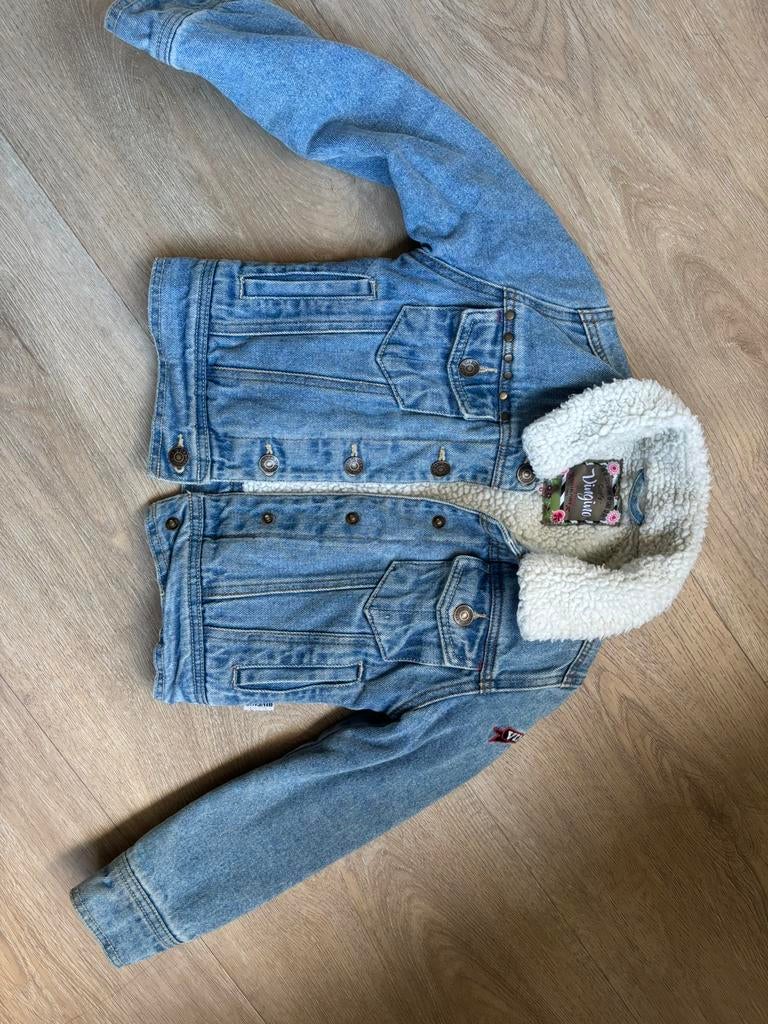Gevoerde spijkerjas maat 110, Kinderen en Baby's, Kinderkleding | Maat 104, Ophalen of Verzenden, Zo goed als nieuw, Jongen of Meisje