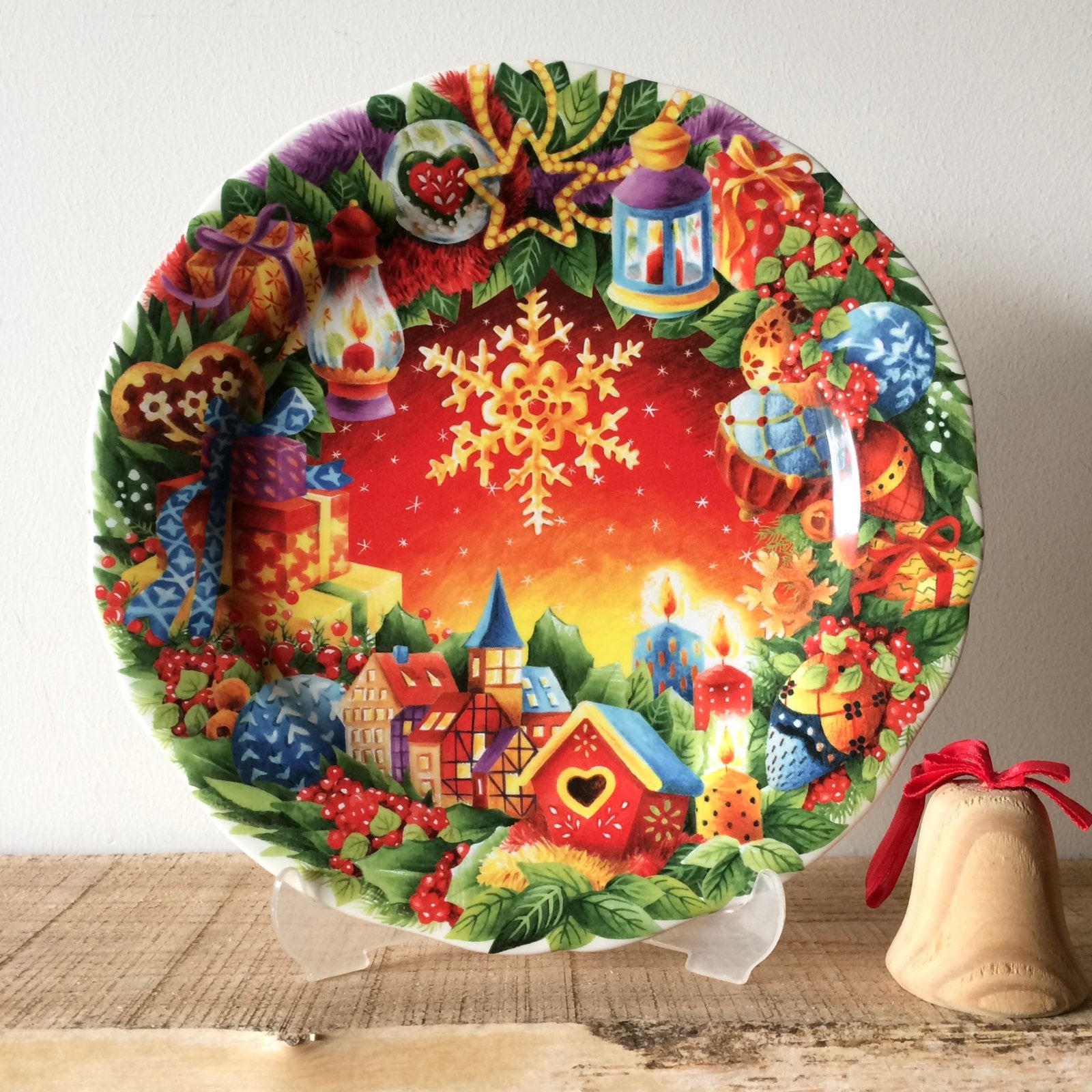 Gien France Kerst Noël Rouge 2019 Jaarbord Kerst Nieuw, Overige merken, Keramiek, Nieuw, Ophalen of Verzenden