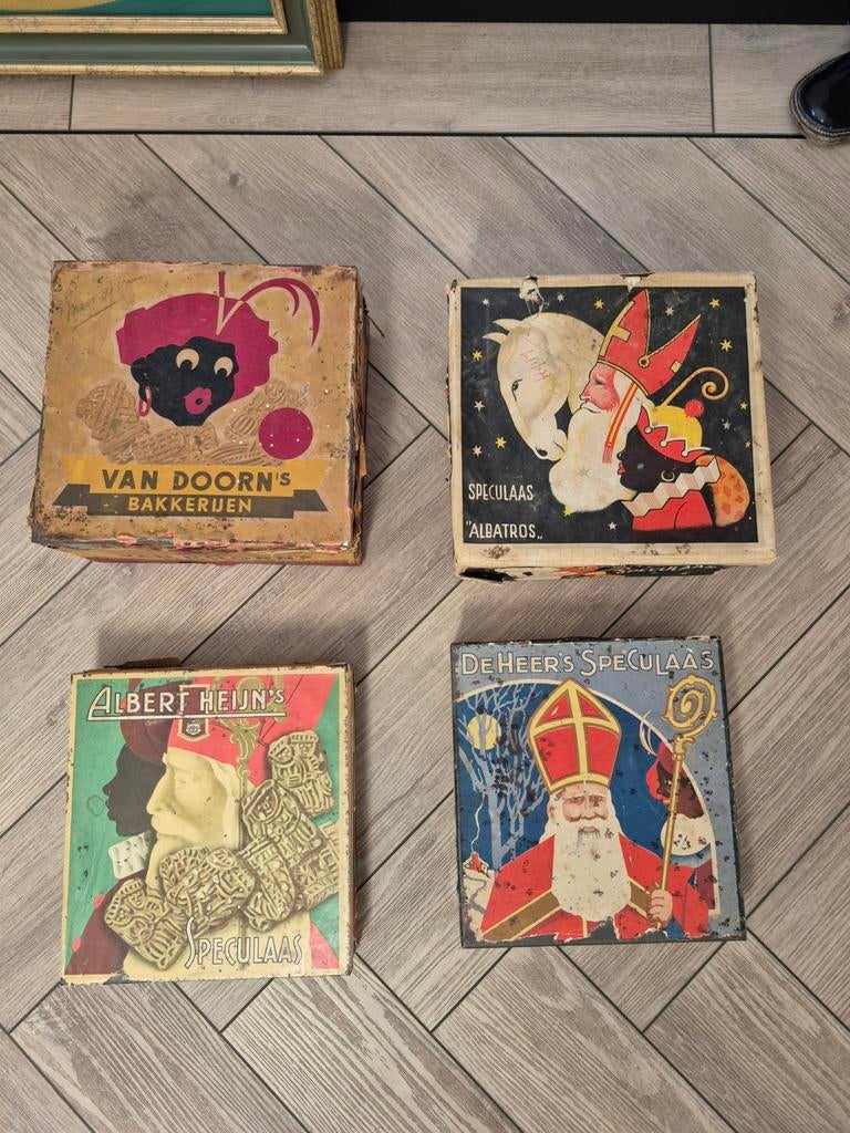 Gezocht oude sinterklaas blikken, Verzamelen, Ophalen of Verzenden, Overige