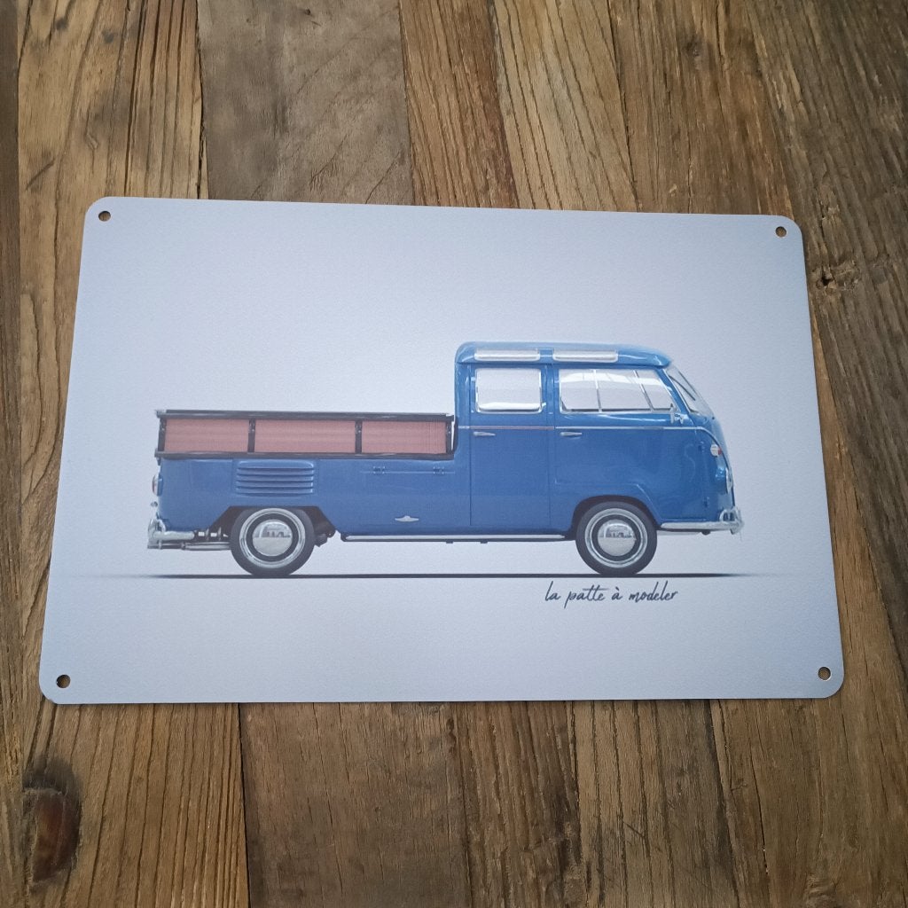 Metalen plaat sign deco vw Volkswagen bus look div., Ophalen of Verzenden, Nieuw, Overige typen